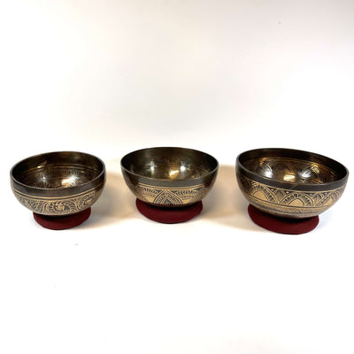 Bronze Matte Singing Bowl Set