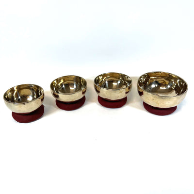 Golden Bronze Singing Bowl Set