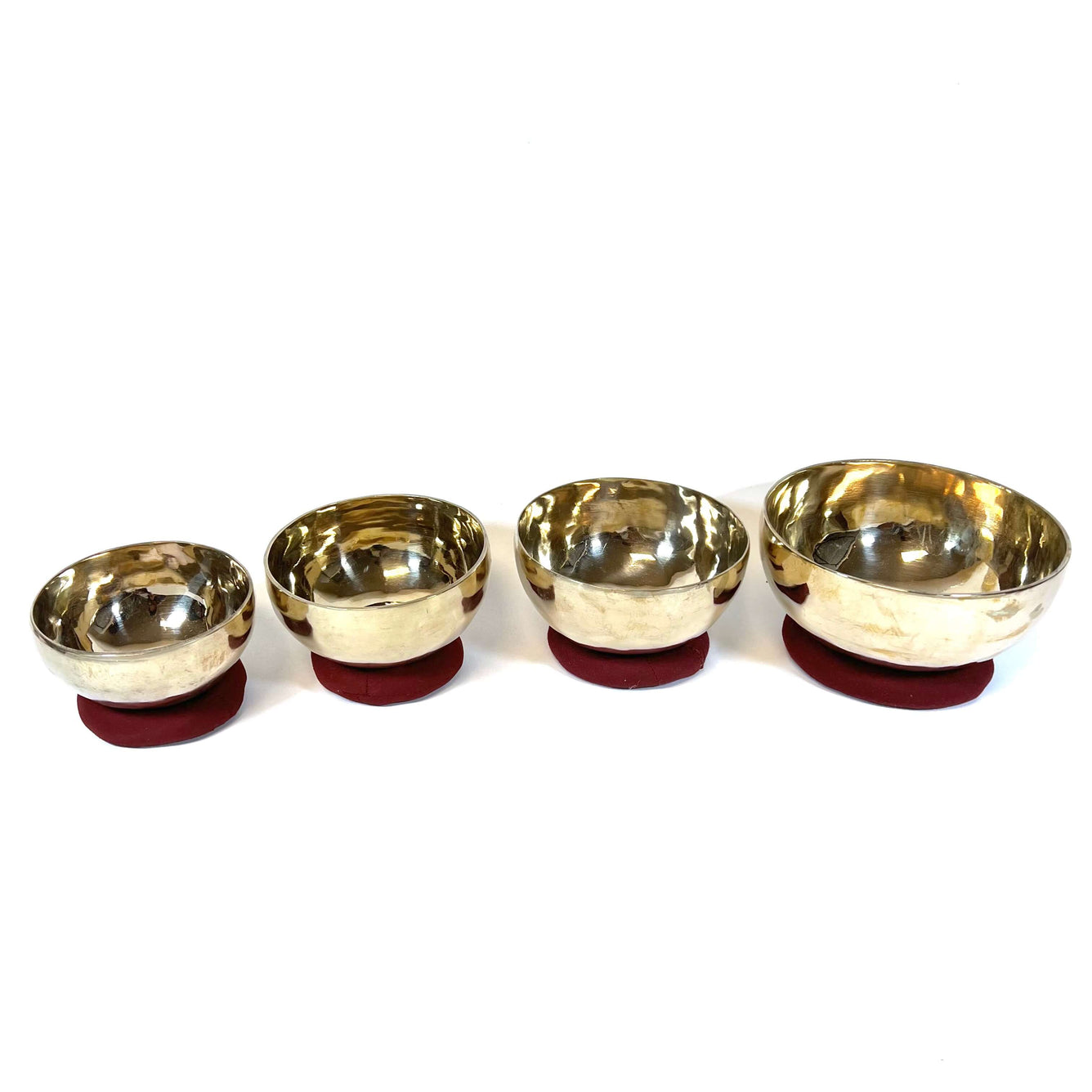 Golden Bronze Singing Bowl Set