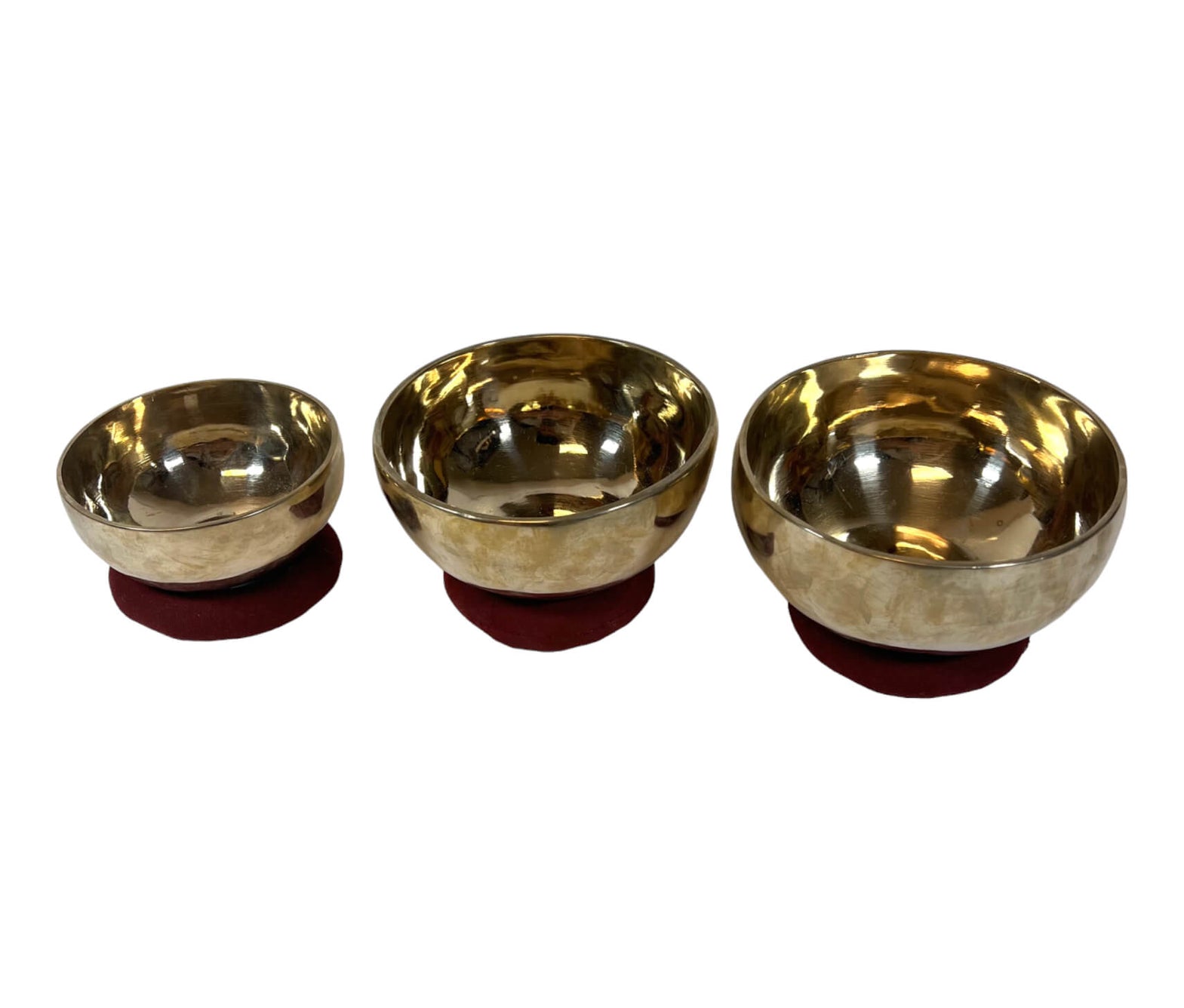 Golden Bronze Singing Bowl Set