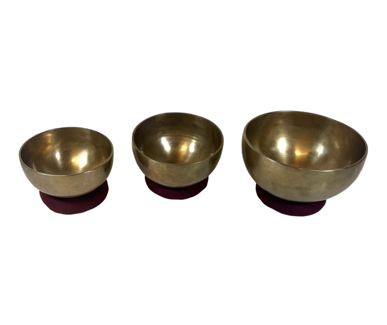 Golden Bronze Singing Bowl Set