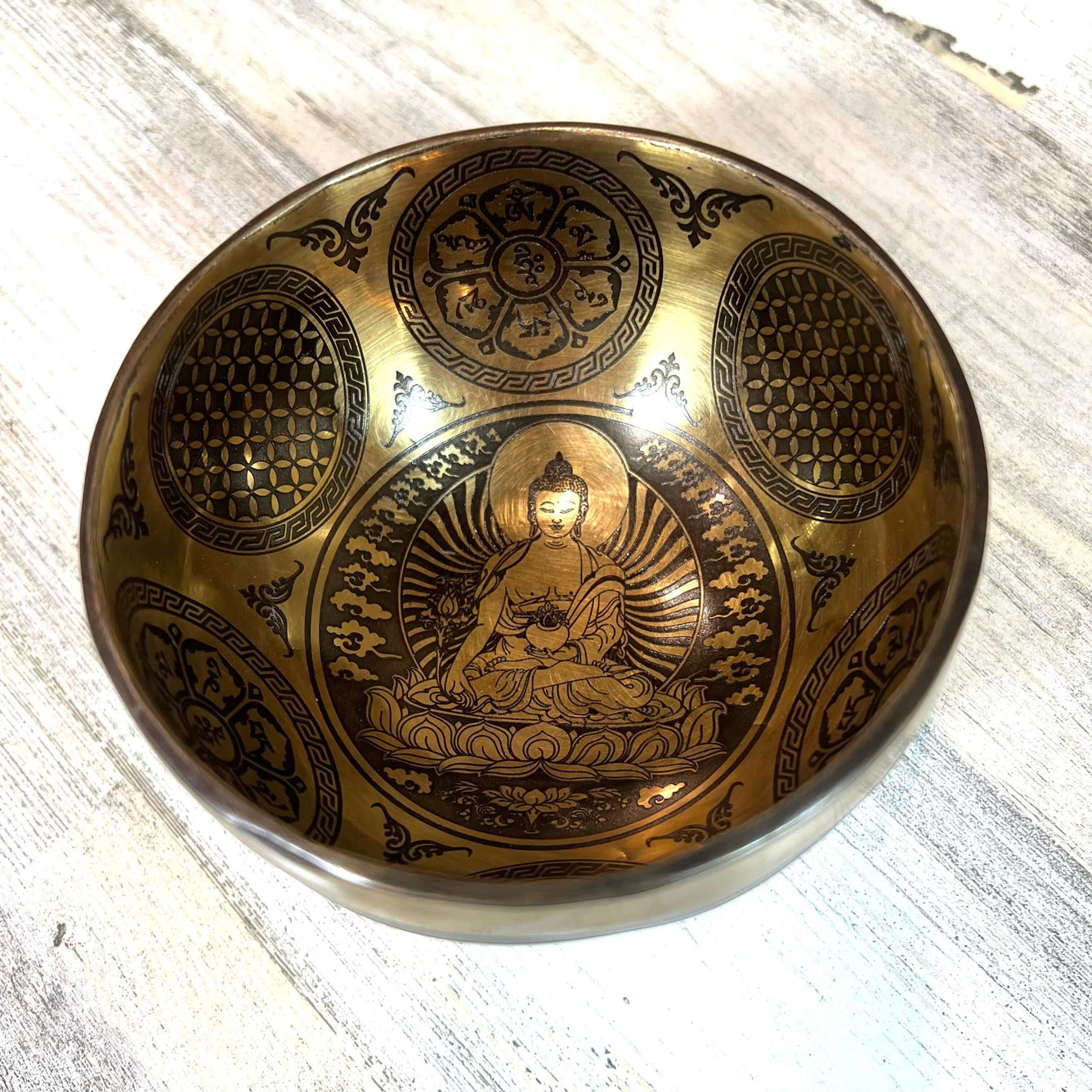 Tibetan Singing Bowl Inside