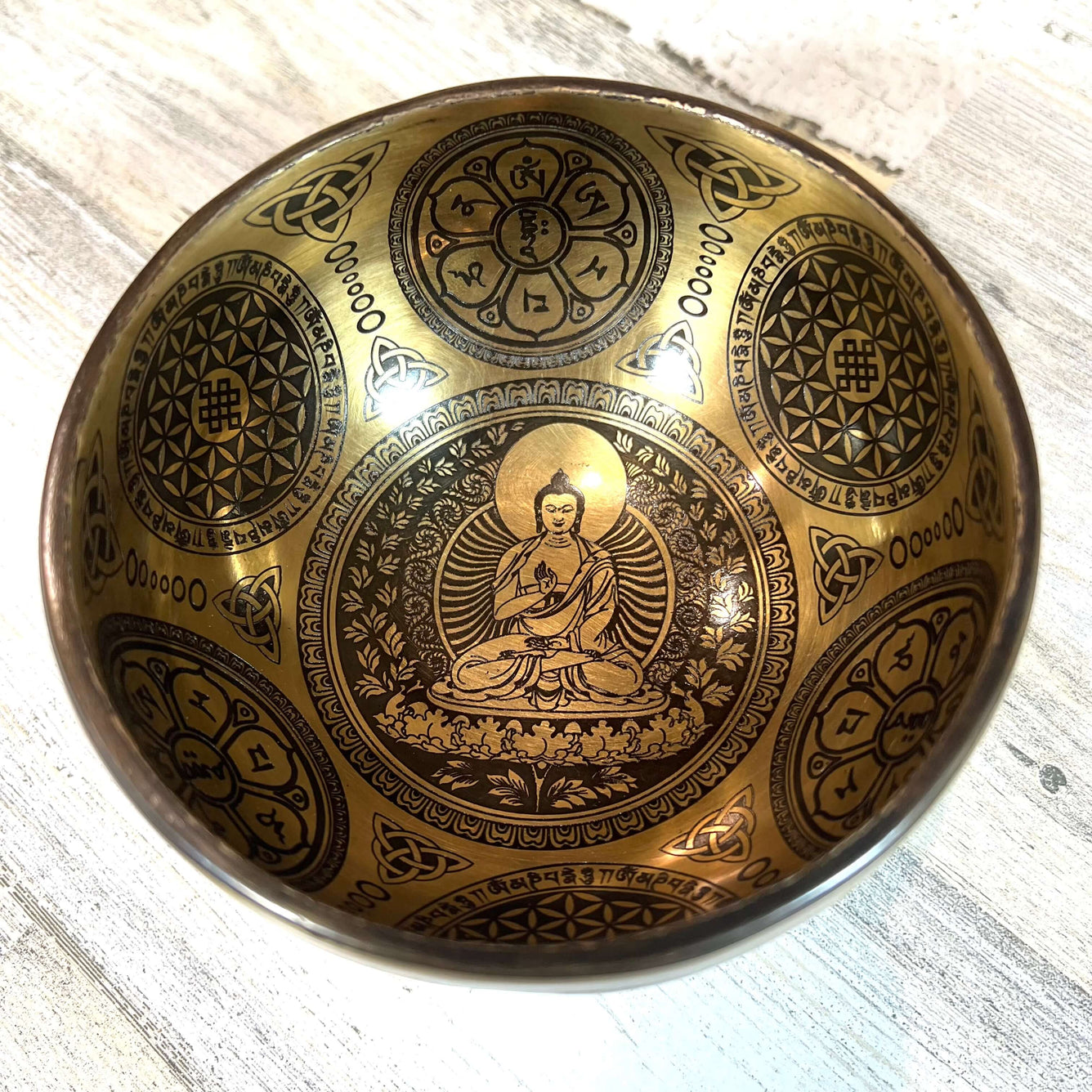 Tibetan Singing Bowl Inside