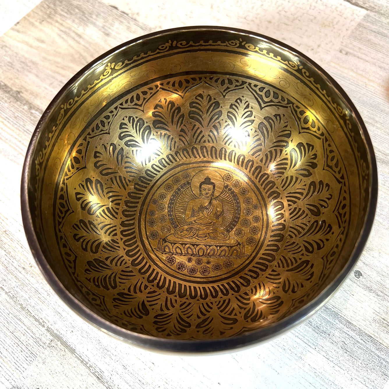 Tibetan Singing Bowl Inside