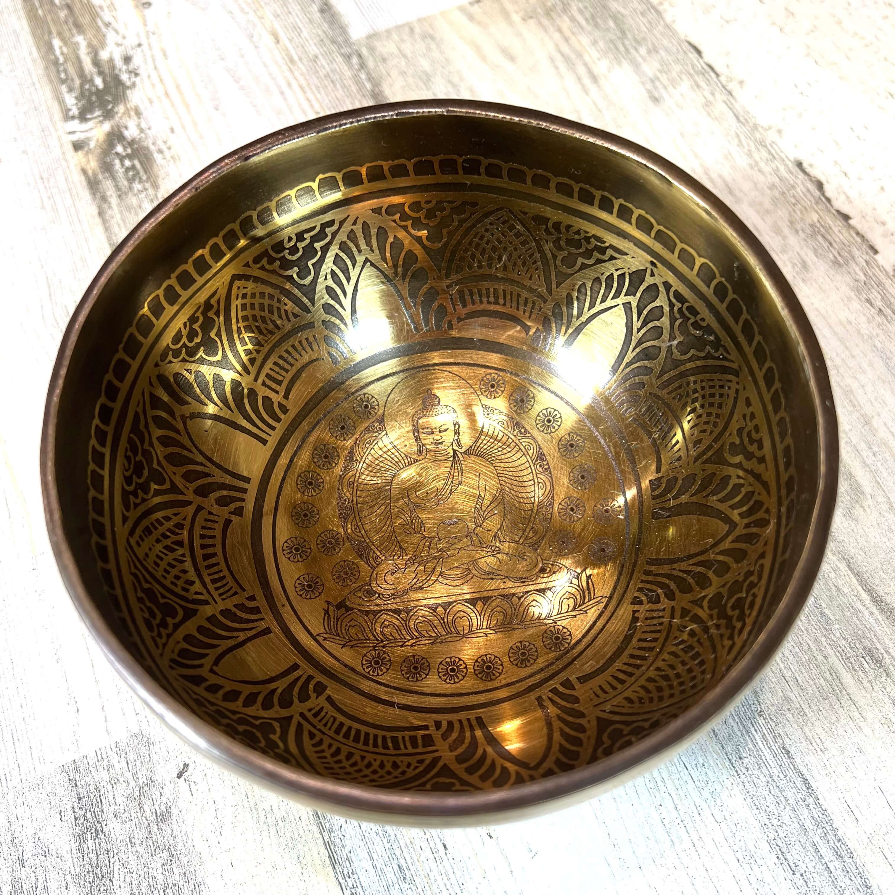 Tibetan Singing Bowl Inside
