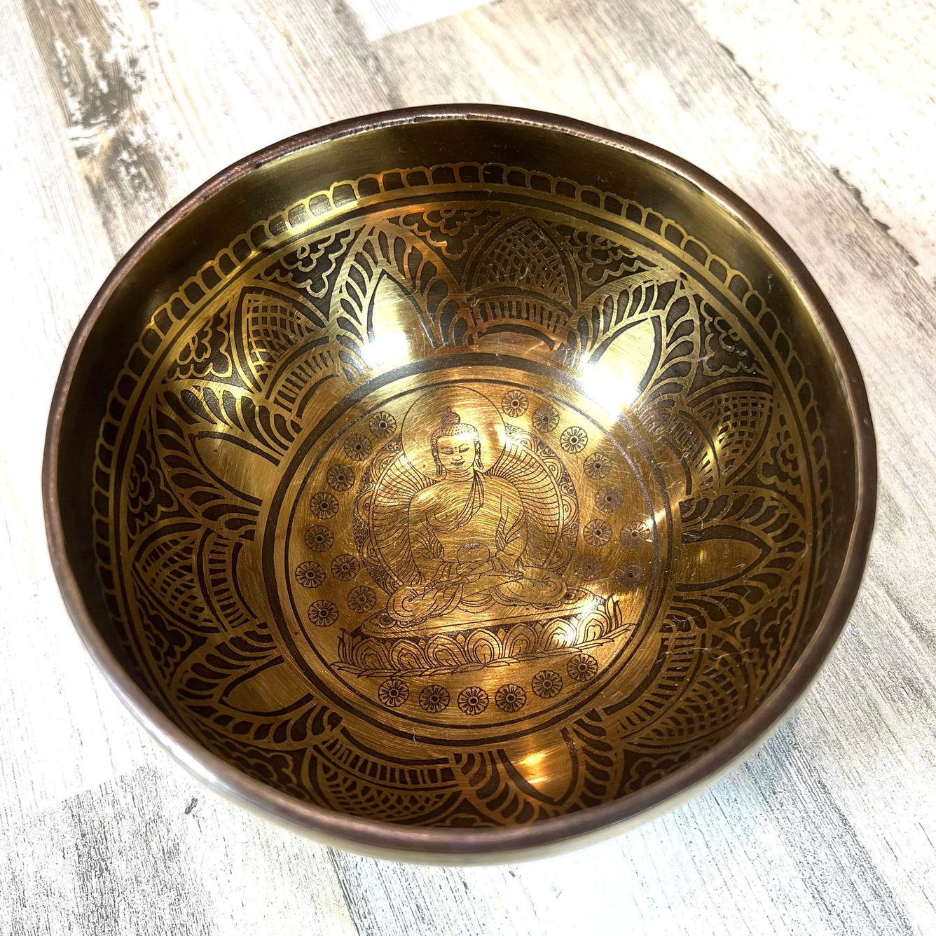 Tibetan Singing Bowl Inside