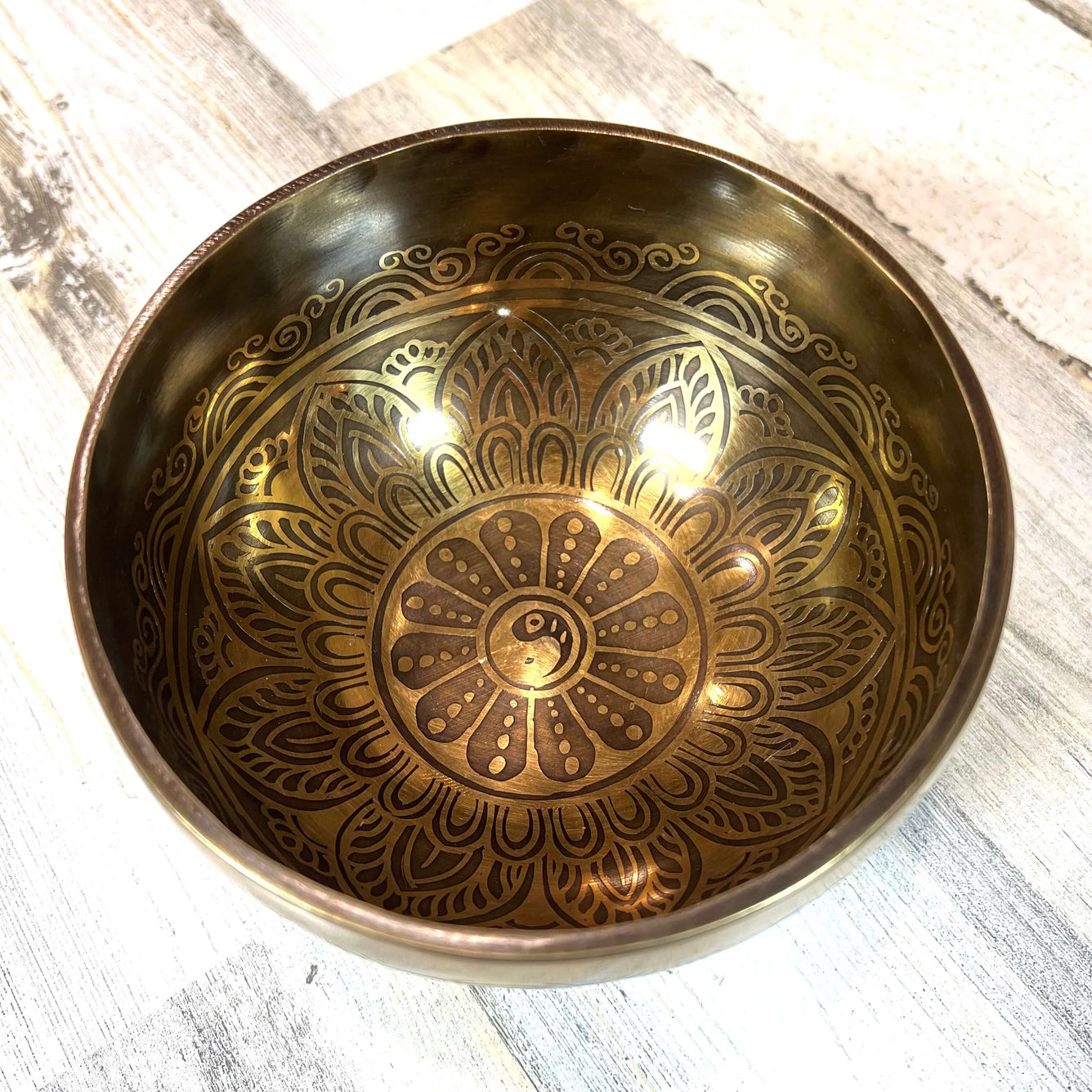Tibetan Singing Bowl Inside