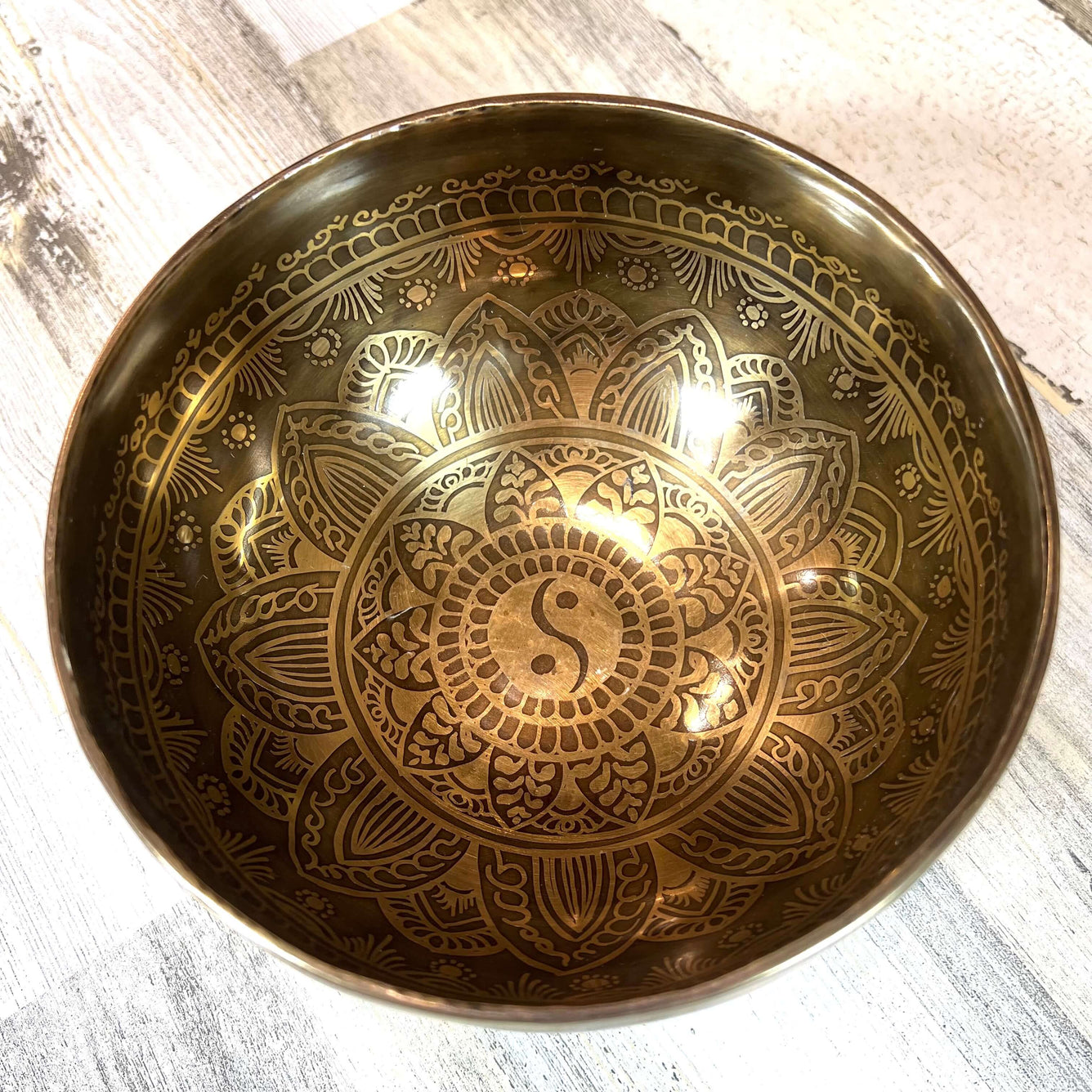 Tibetan Singing Bowl Inside