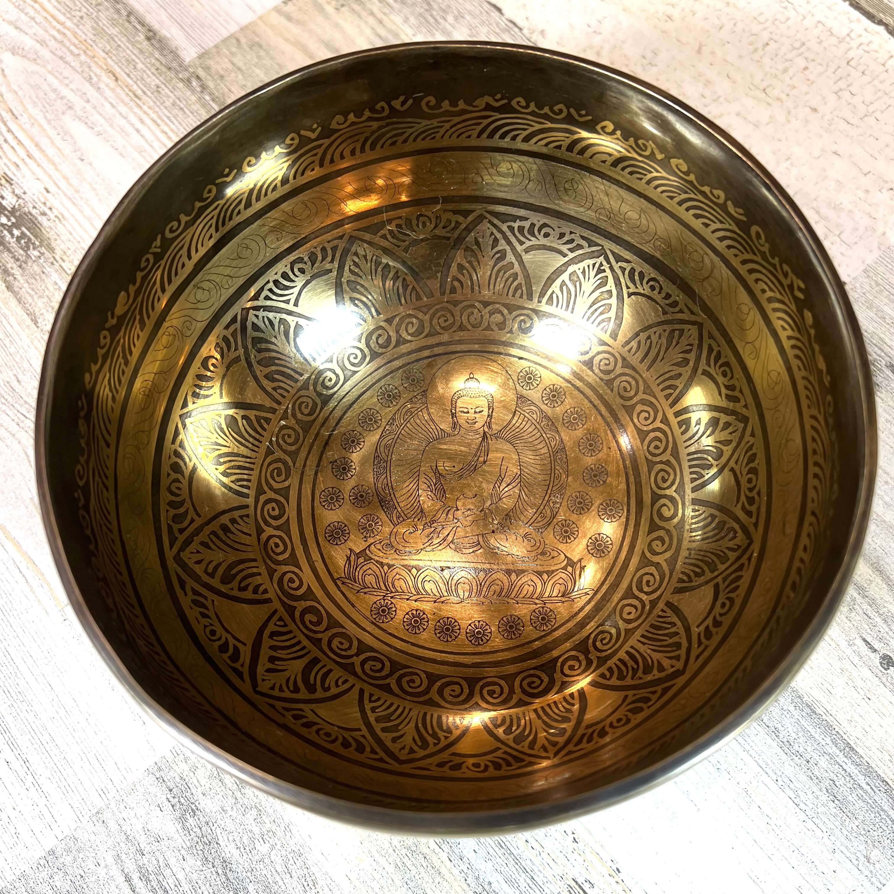 Tibetan Singing Bowl Inside