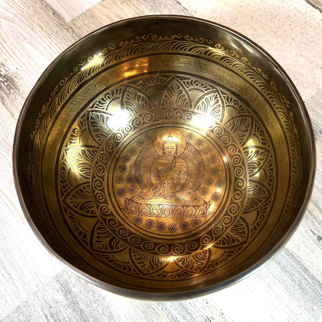 Tibetan Singing Bowl Inside