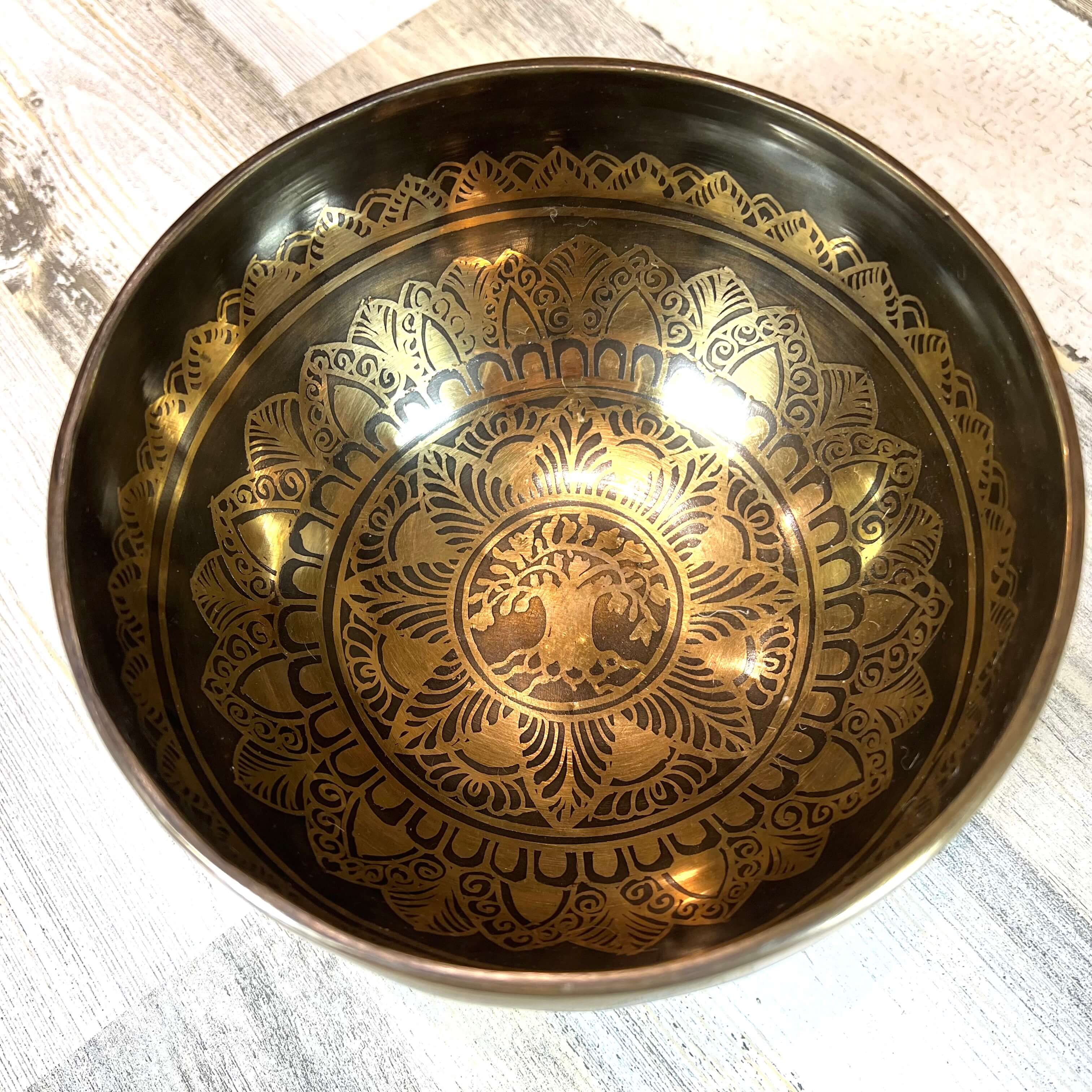 Tibetan Singing Bowl Inside
