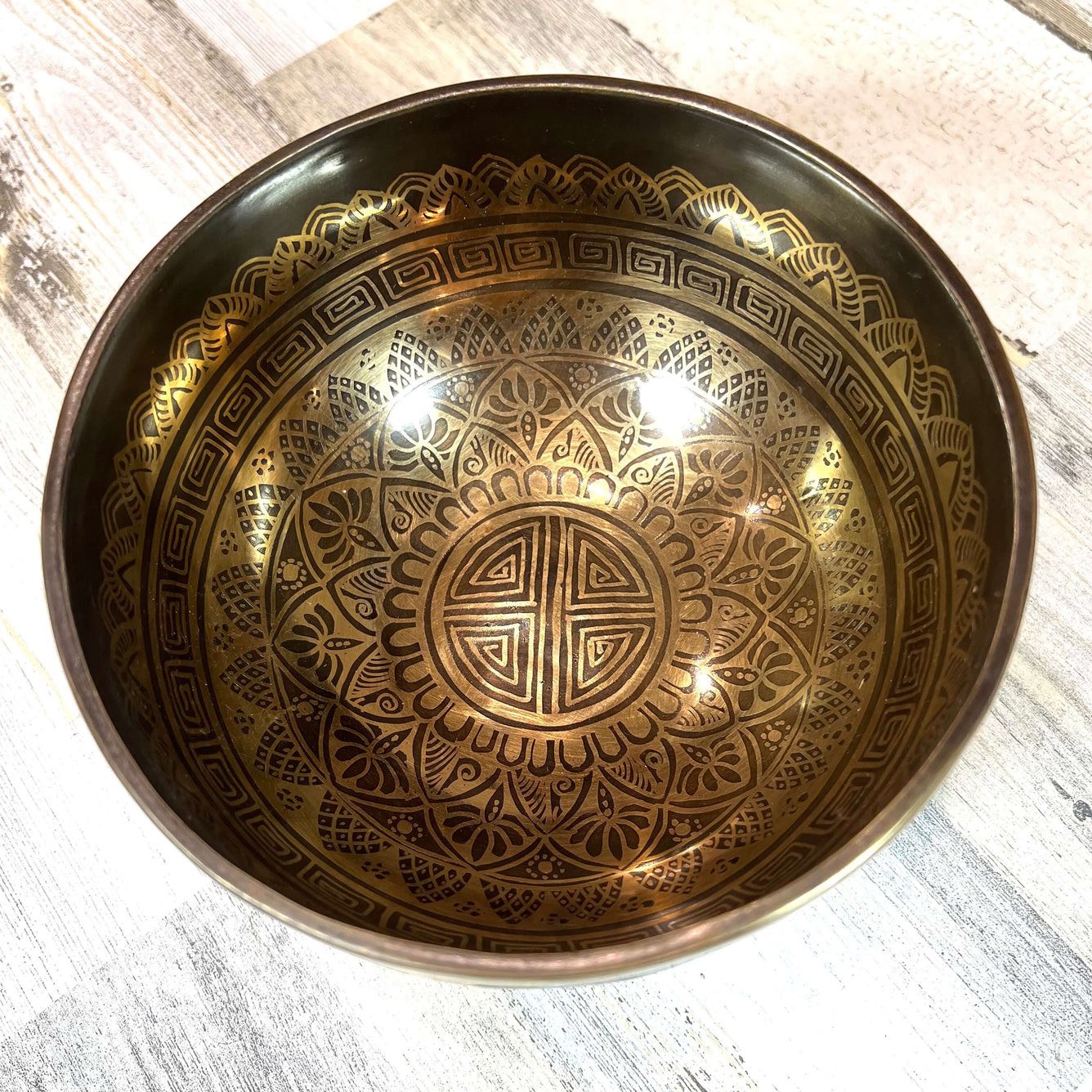 Tibetan Singing Bowl Inside