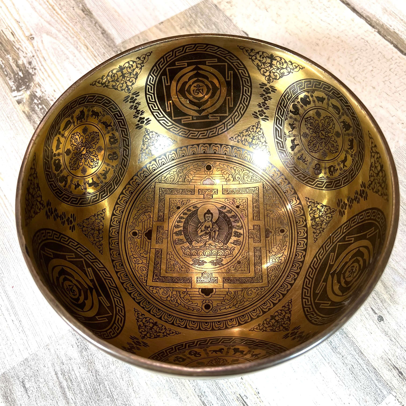 Tibetan Singing Bowl Inside