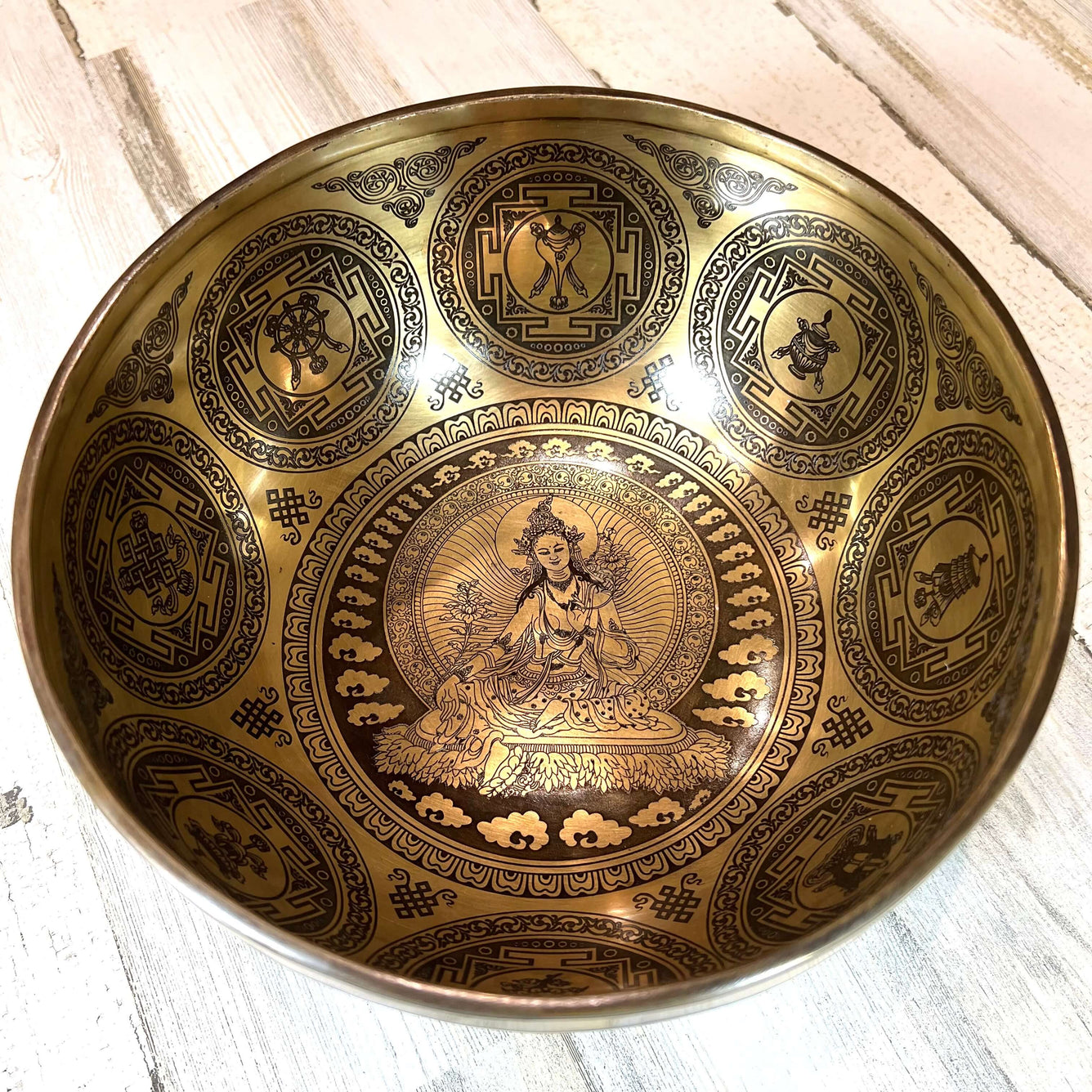 Tibetan Singing Bowl Inside
