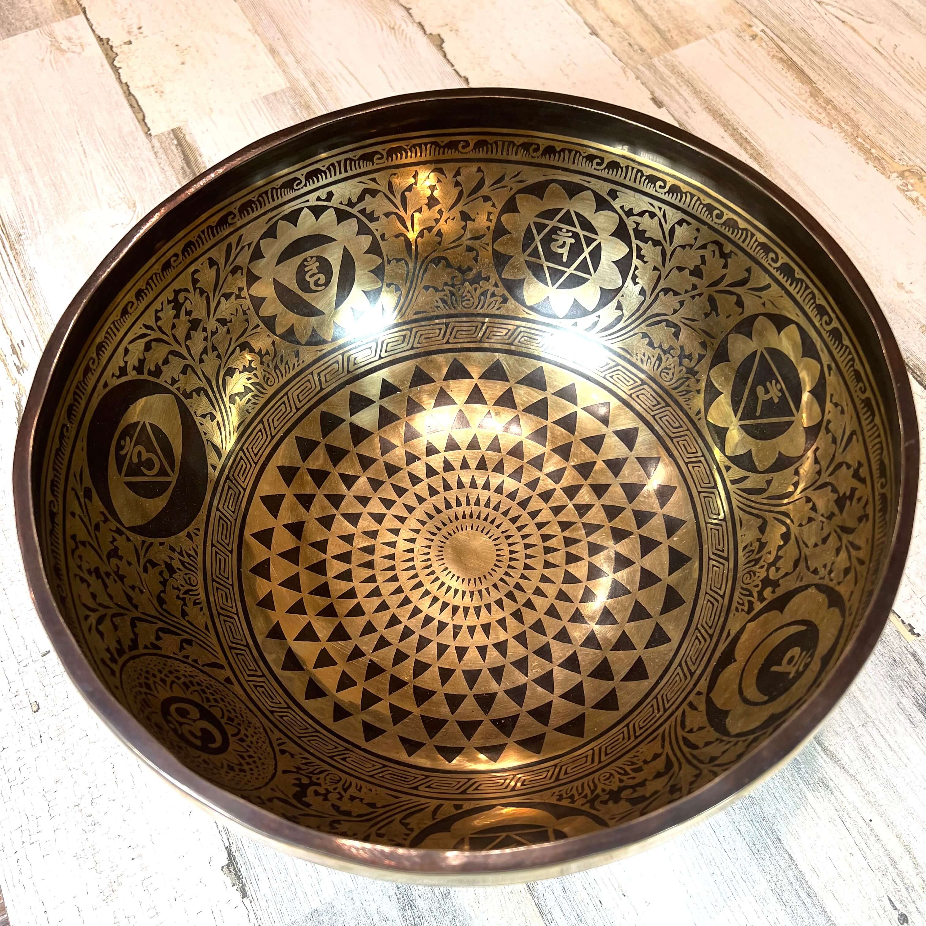 Tibetan Singing Bowl Inside