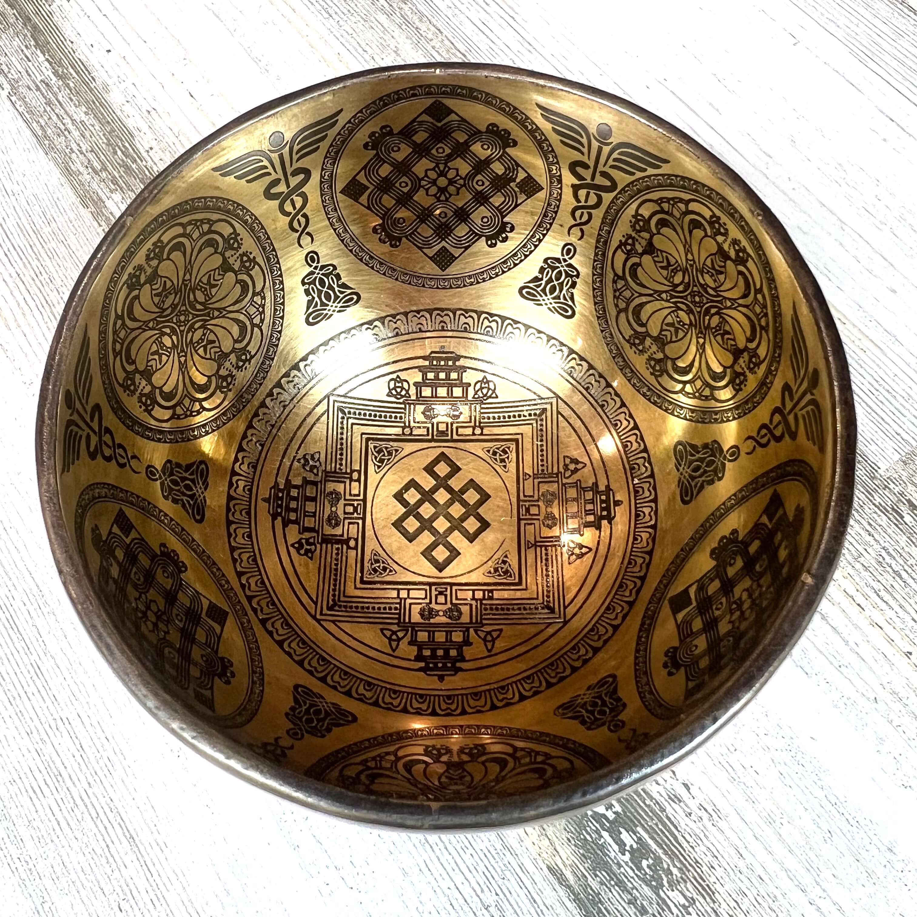 Tibetan Singing Bowl Inside