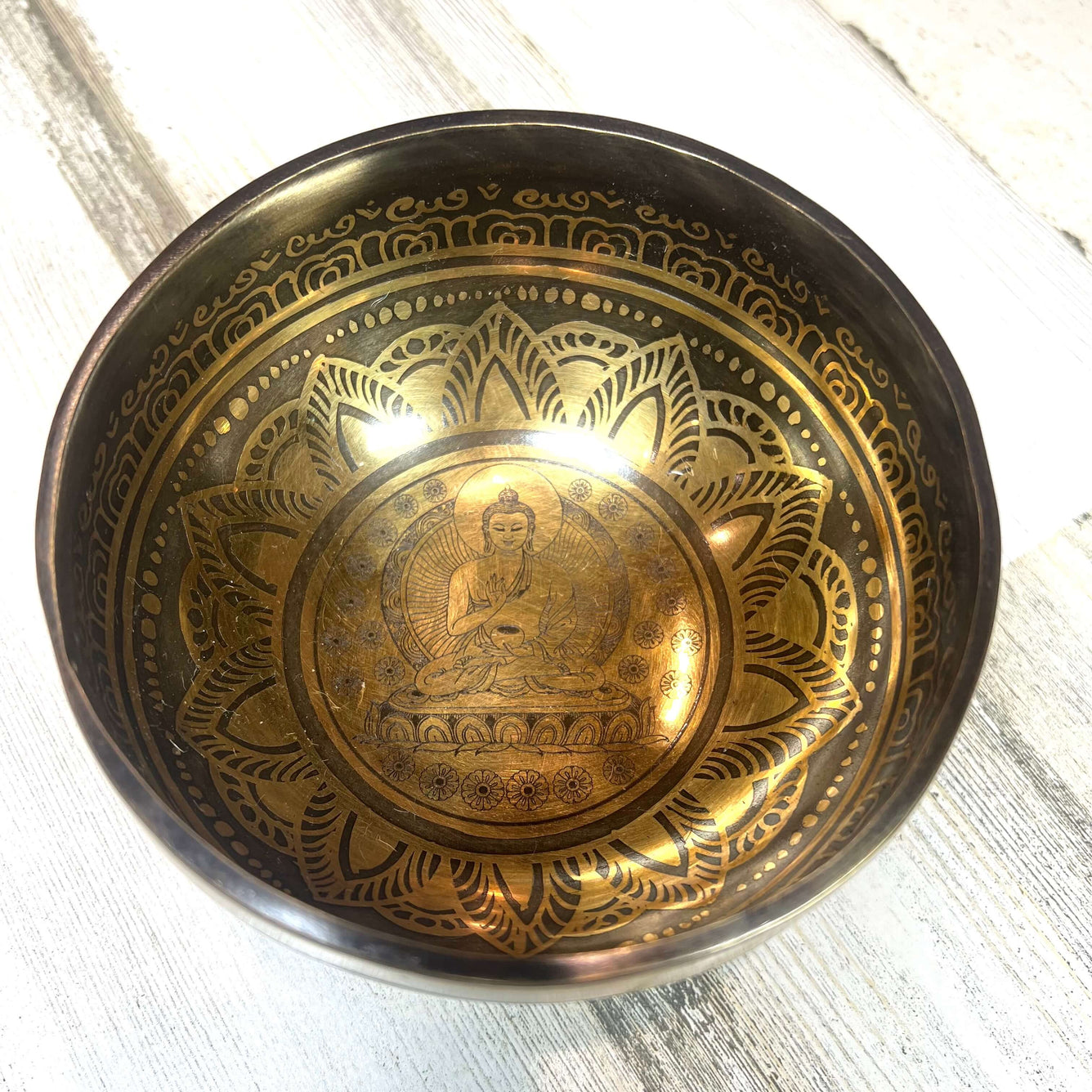 Tibetan Singing Bowl Inside