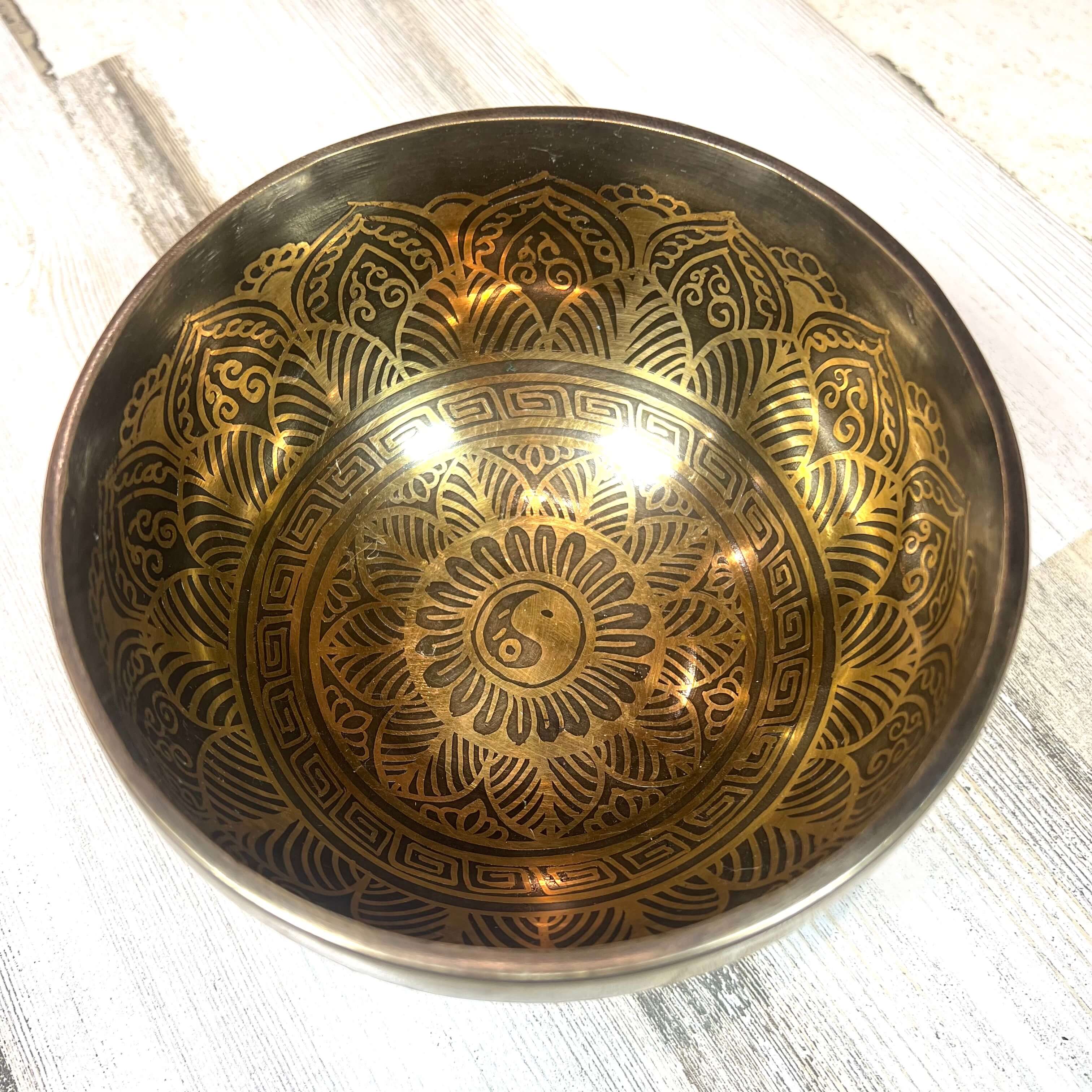 Tibetan Singing Bowl Inside