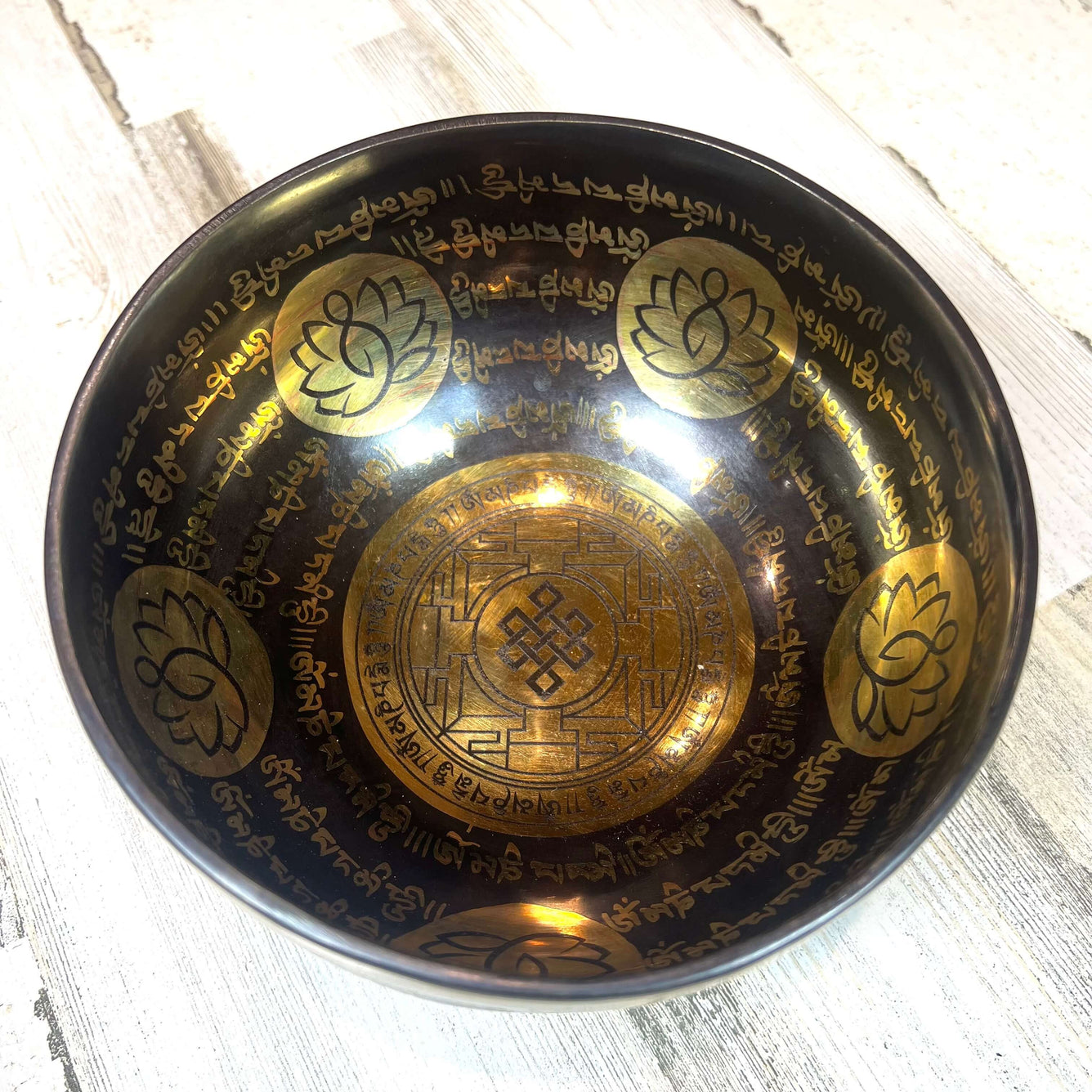 Tibetan Singing Bowl Inside