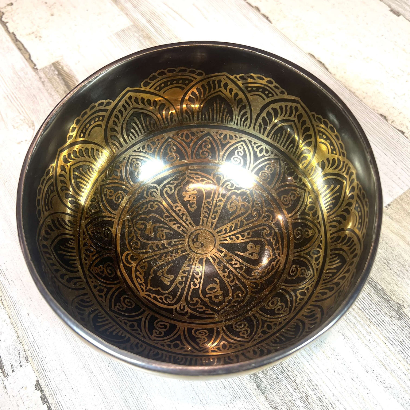 Tibetan Singing Bowl Inside