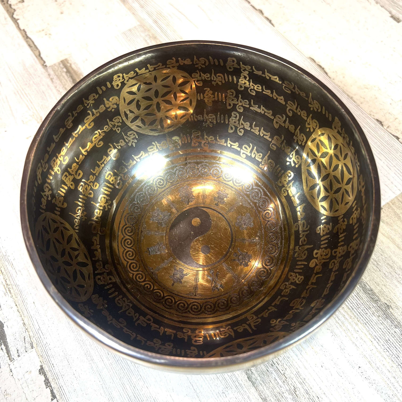Tibetan Singing Bowl Inside