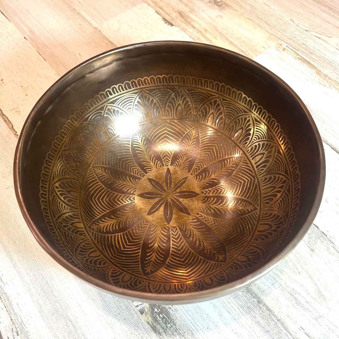 Tibetan Singing Bowl Inside