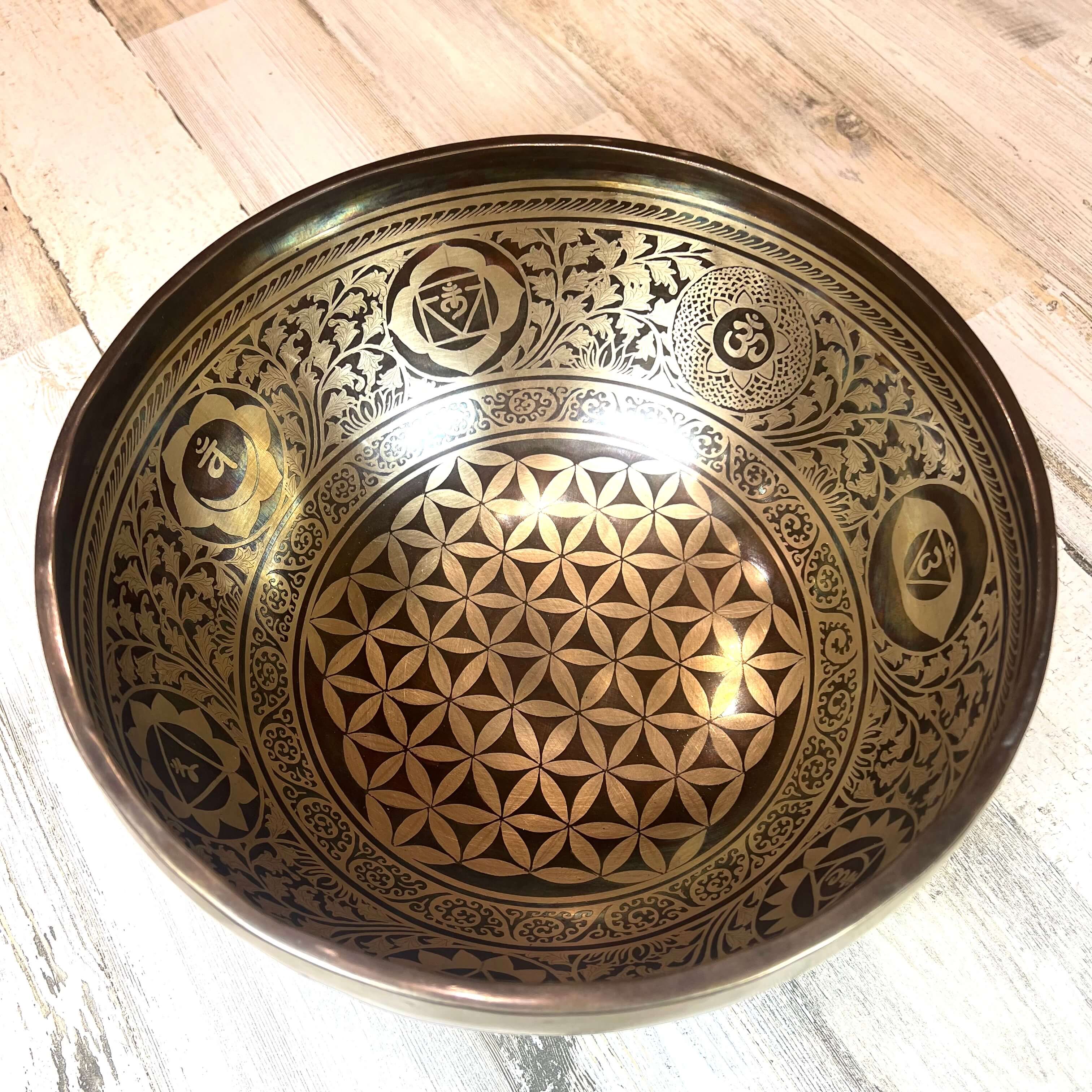 Tibetan Singing Bowl Inside