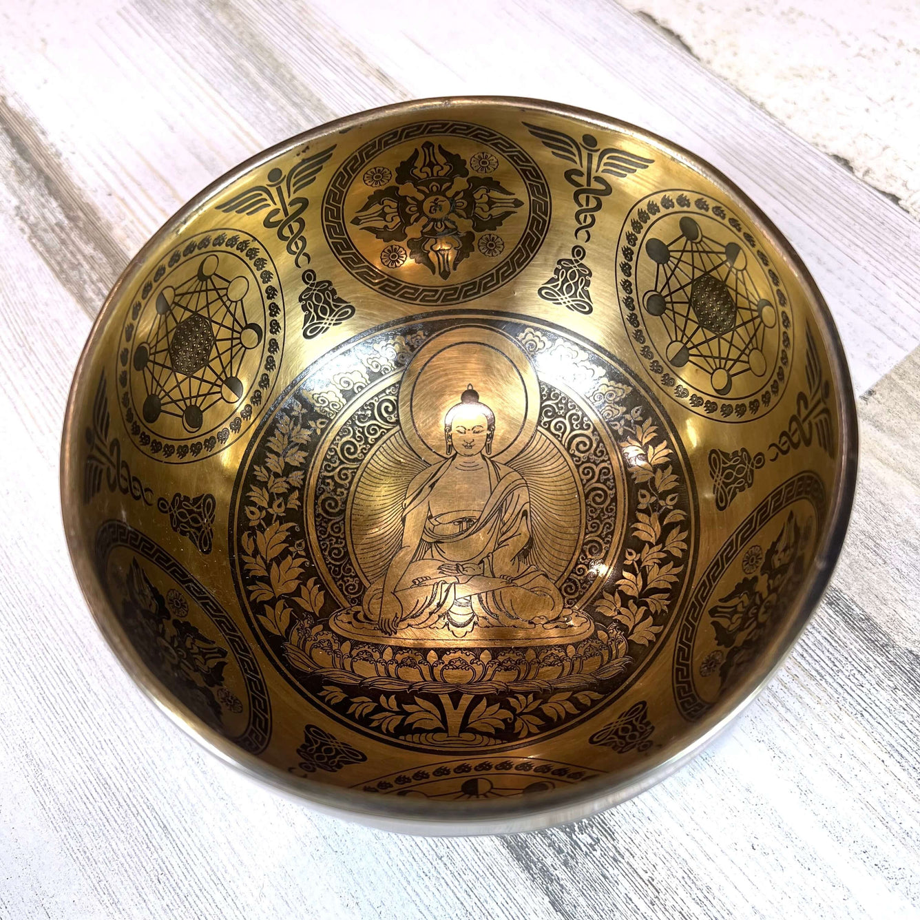 Tibetan Singing Bowl Inside