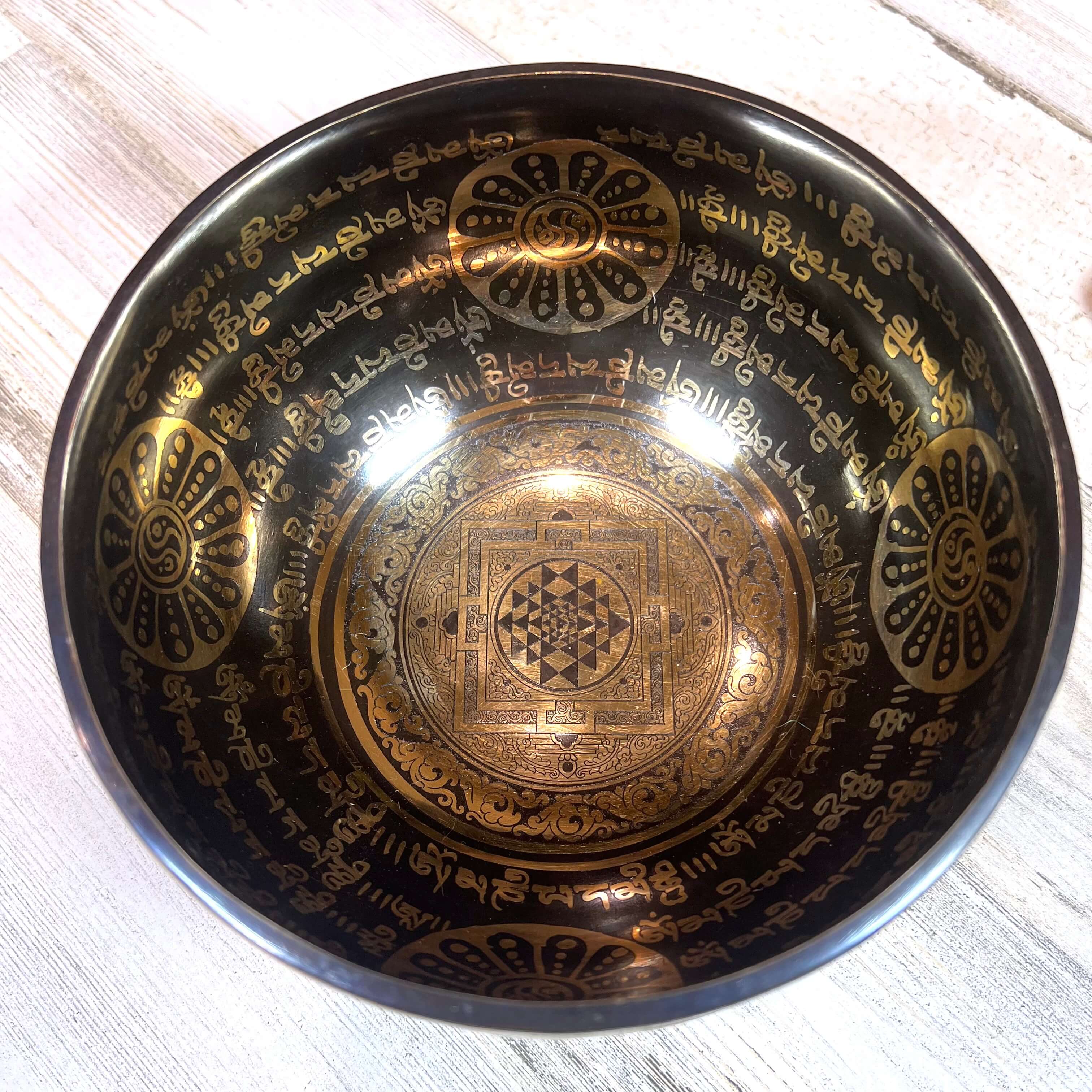 Tibetan Singing Bowl Inside