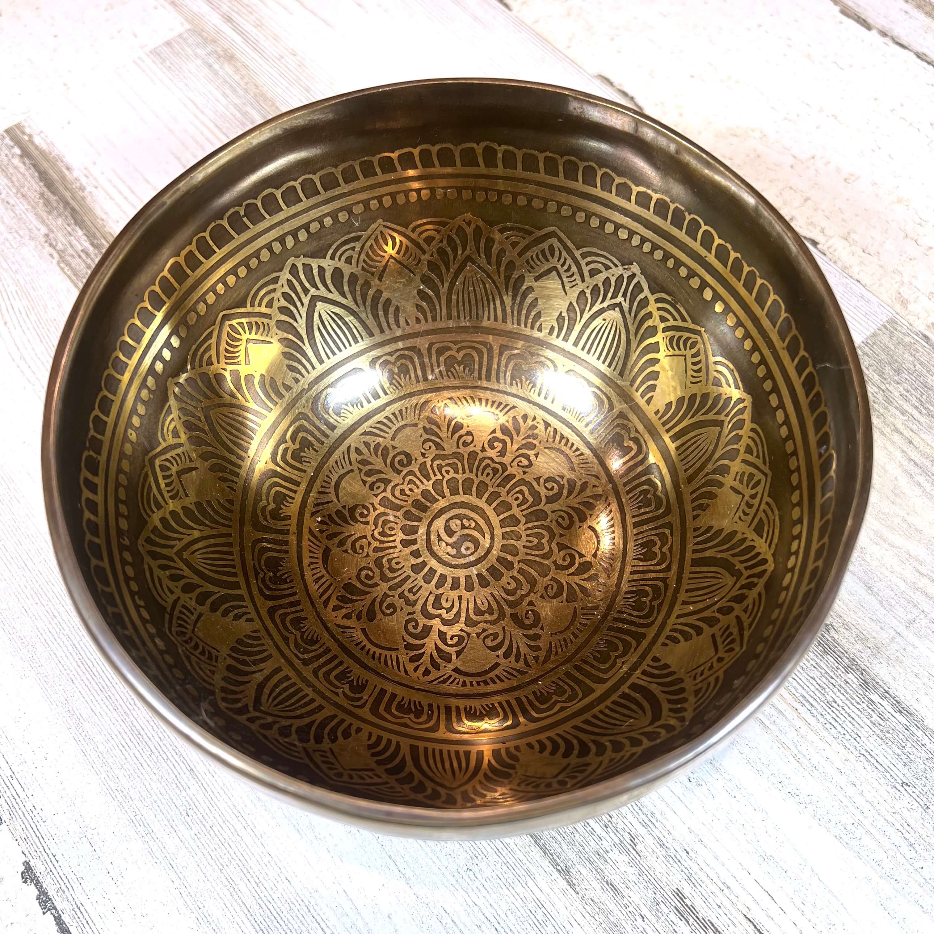 Tibetan Singing Bowl Inside