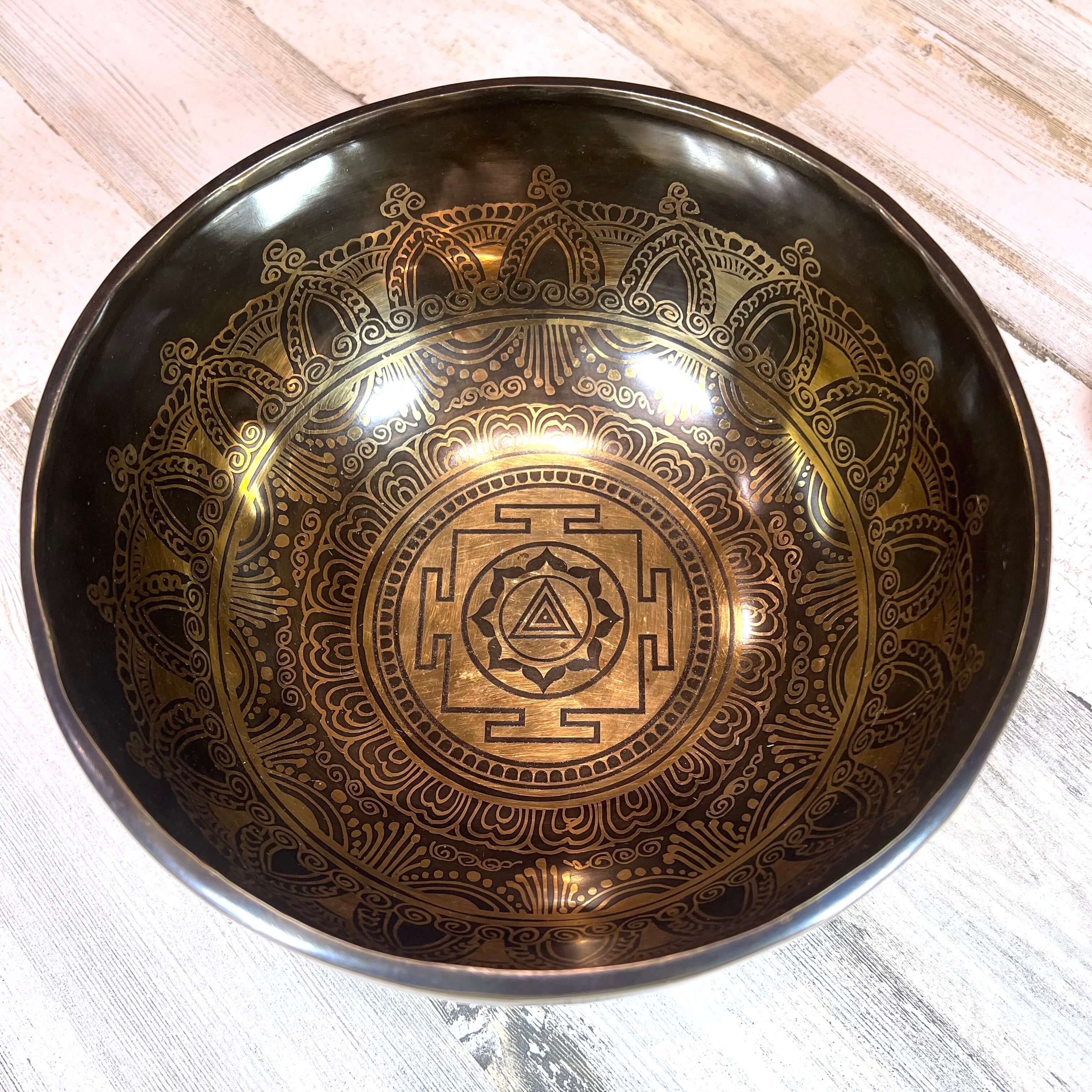 Tibetan Singing Bowl Inside