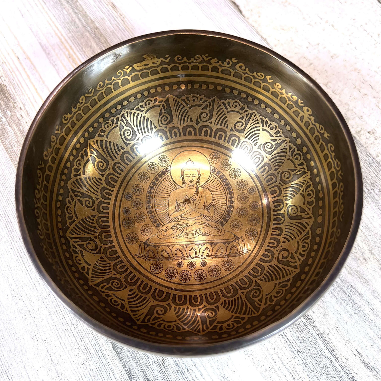 Tibetan Singing Bowl Inside