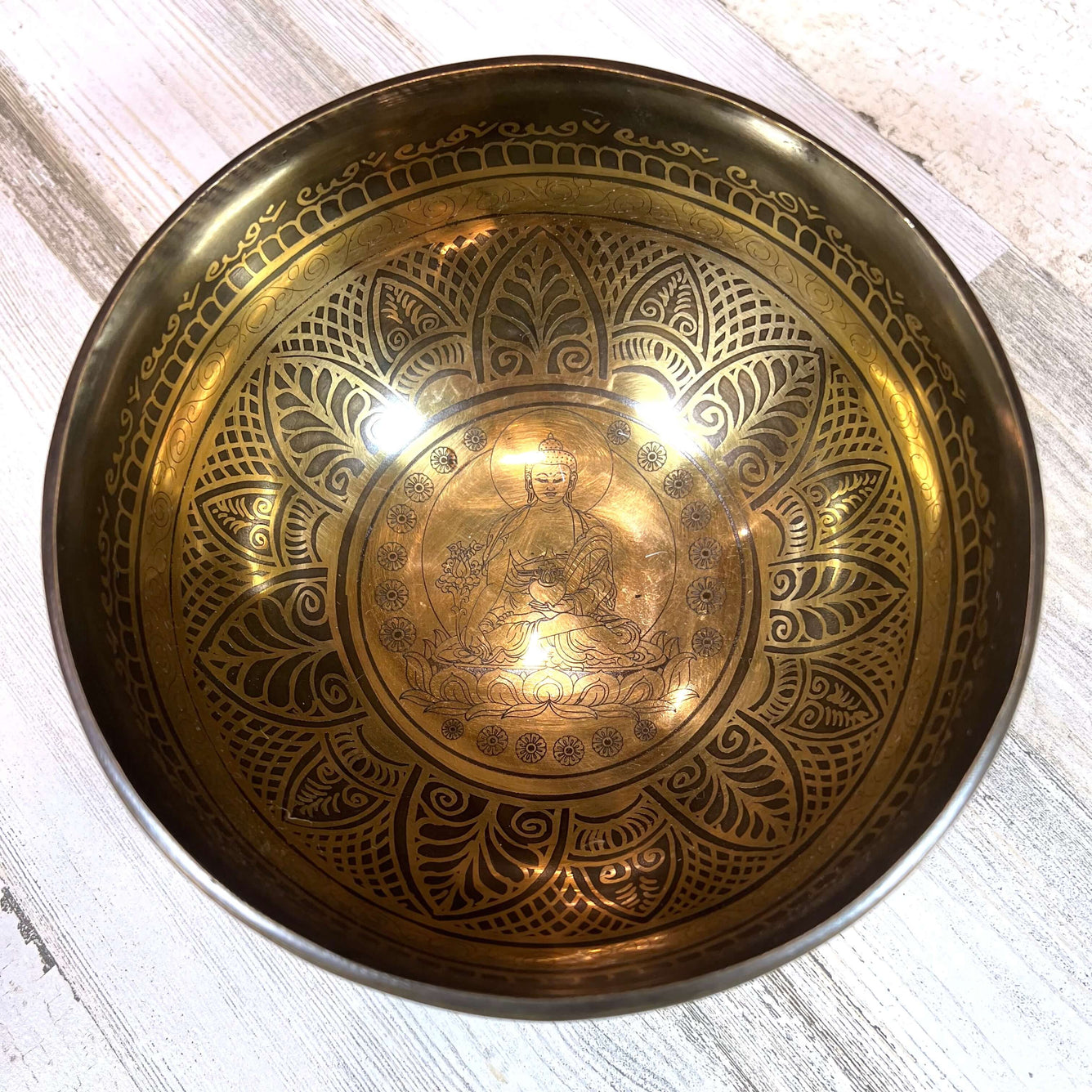 Tibetan Singing Bowl Inside