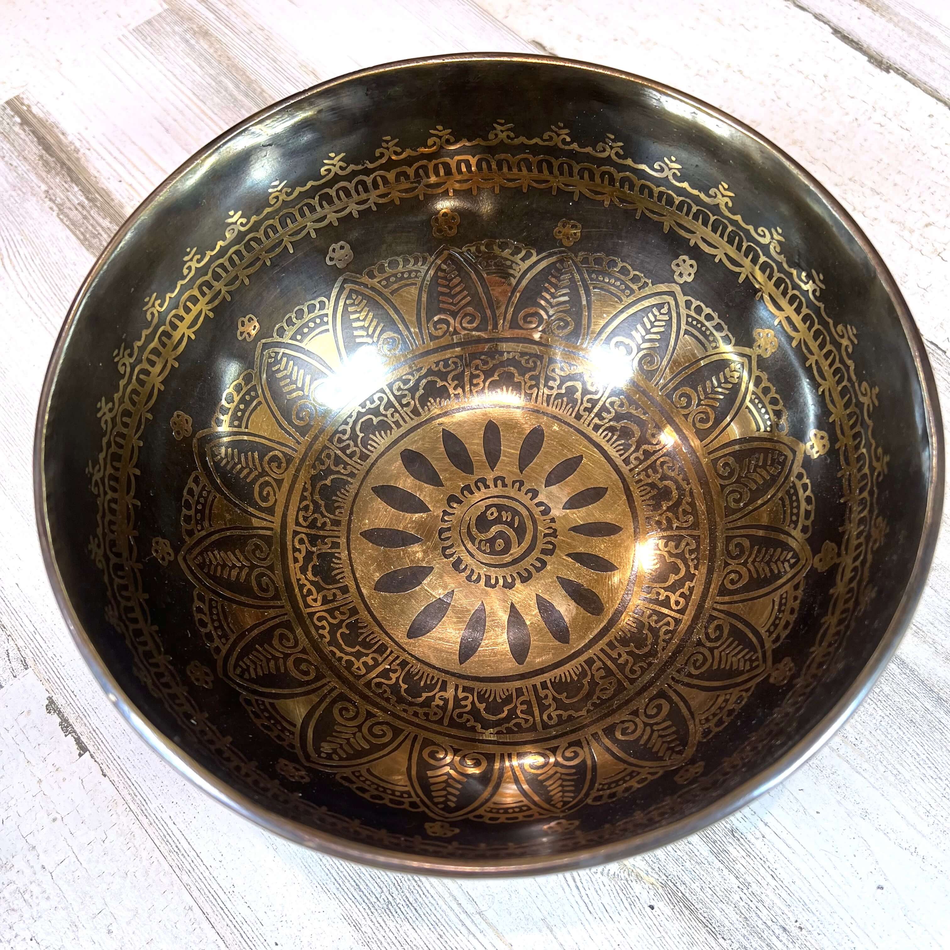 Tibetan Singing Bowl Inside