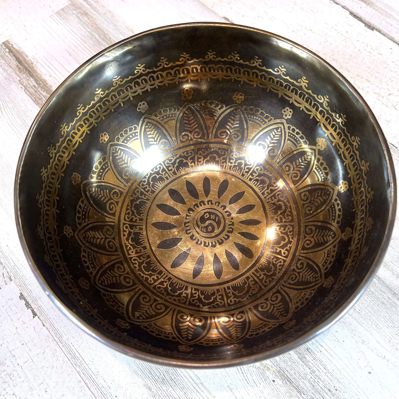 Tibetan Singing Bowl Inside