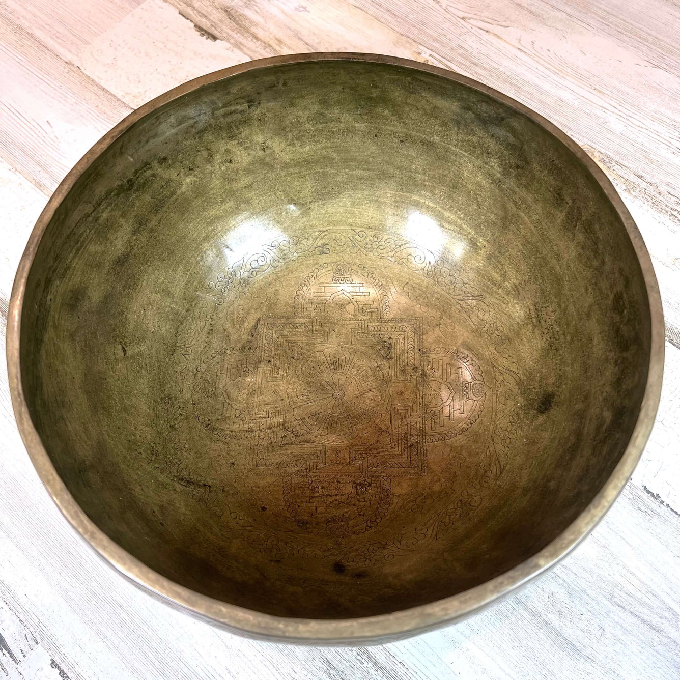 Tibetan Singing Bowl Inside
