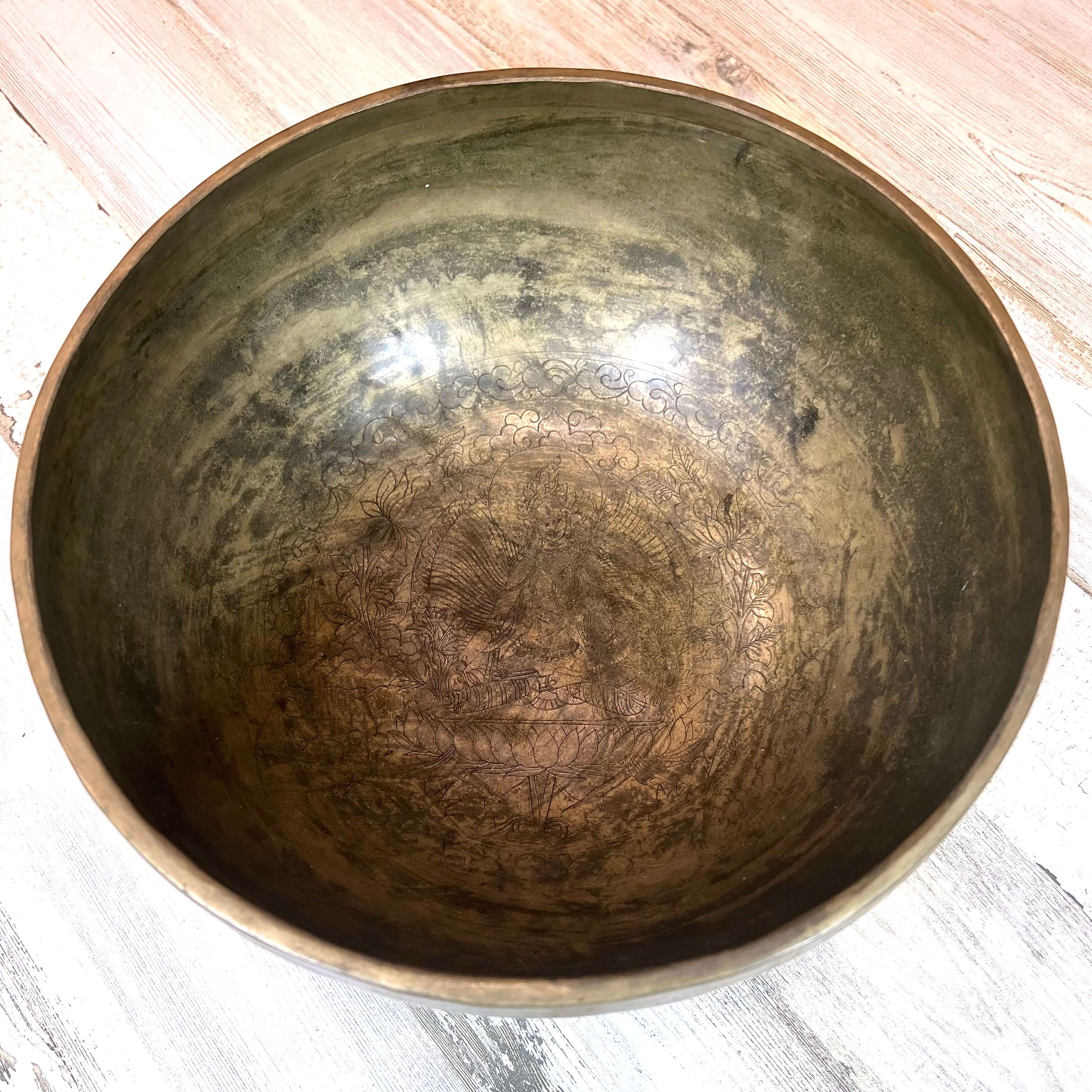 Tibetan Singing Bowl Inside