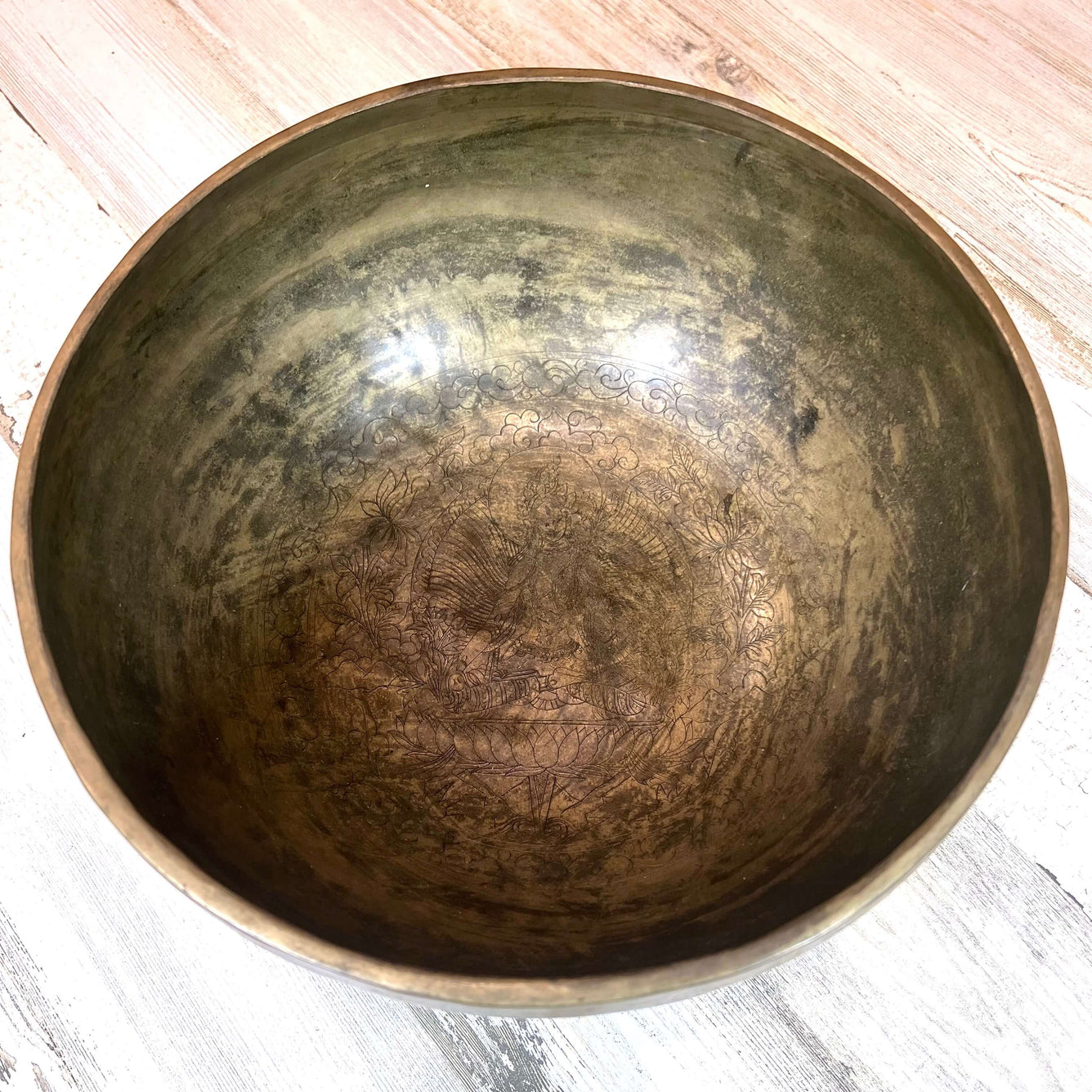Tibetan Singing Bowl Inside
