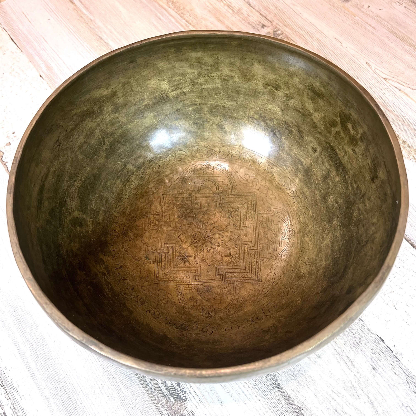 Tibetan Singing Bowl Inside