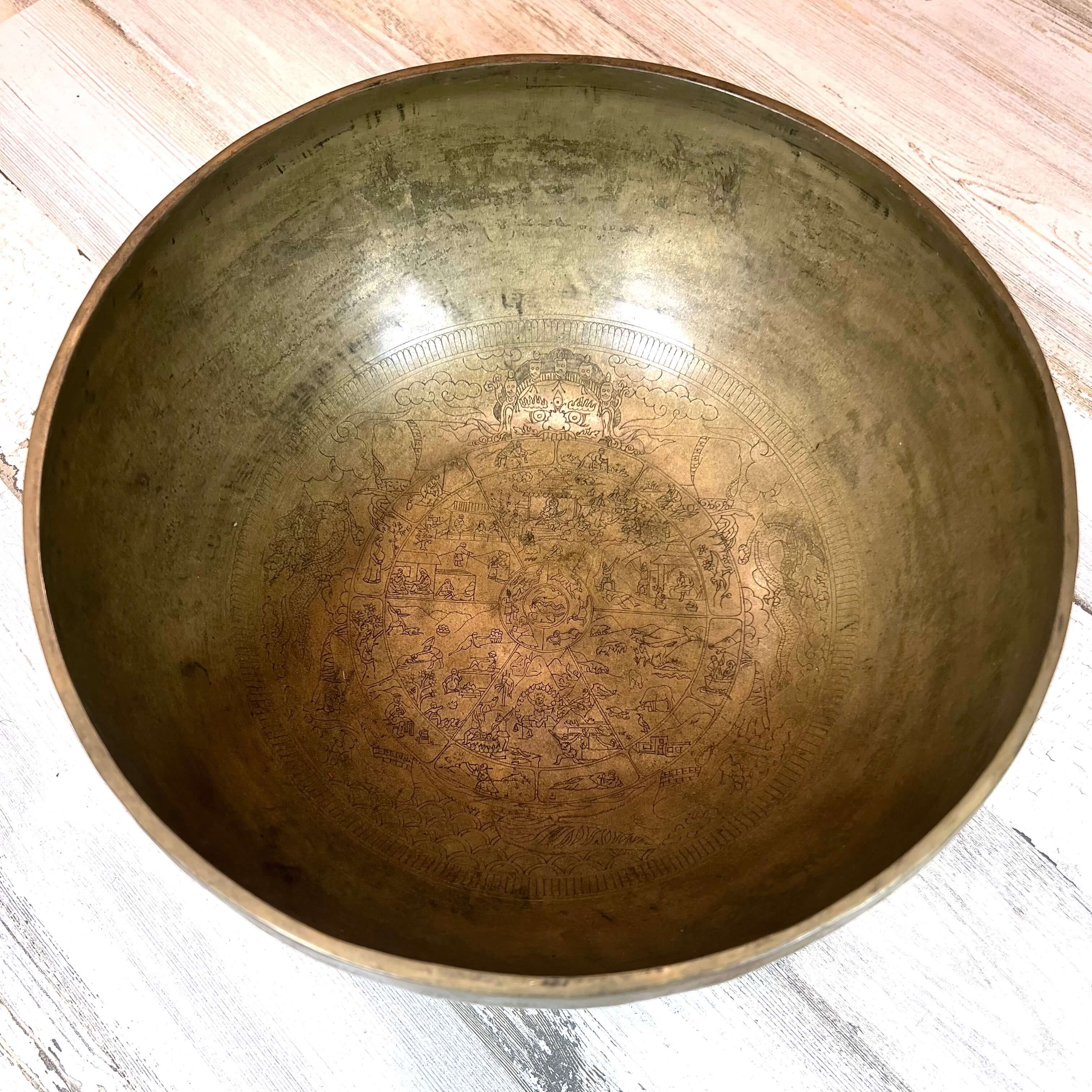 Tibetan Singing Bowl Inside