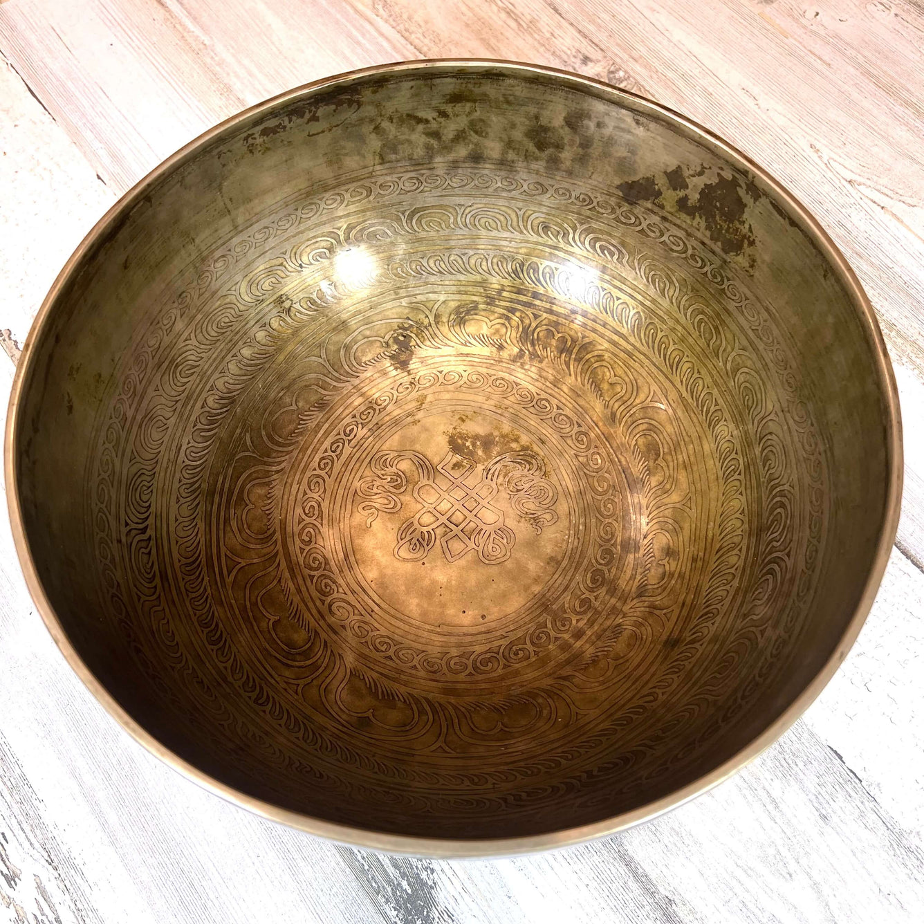 Tibetan Singing Bowl Inside