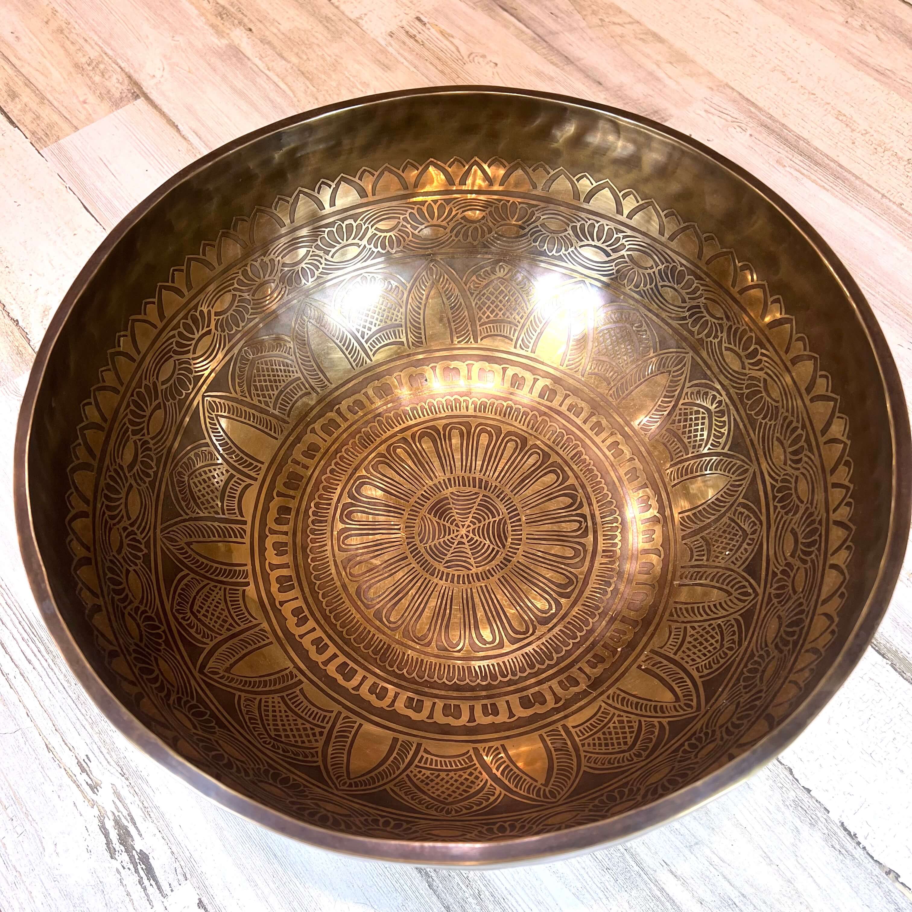 Tibetan Singing Bowl Inside